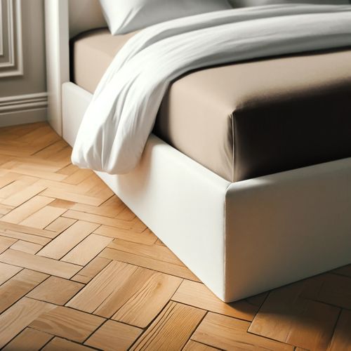 Drap housse coton  Taupe - 60 X 120 cm