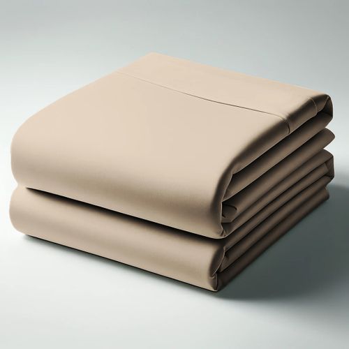 Drap housse coton  Taupe - 60 X 120 cm