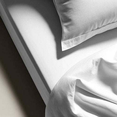 Drap Plat Polycoton Blanc - 180 X 290 cm