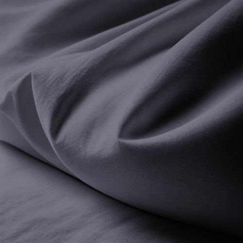 Drap Plat Coton Gris Anthracite - 270 X 300 cm