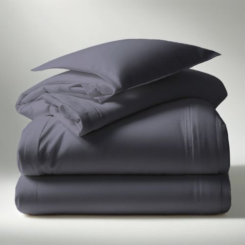 Drap plat polycoton Gris Anthracite - 270 X 300 cm