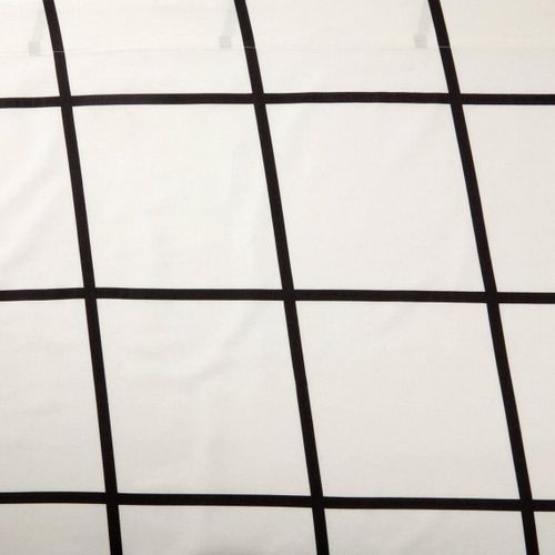Drap Plat Coton Piastrella Noir/blanc  - 180 X 290 cm