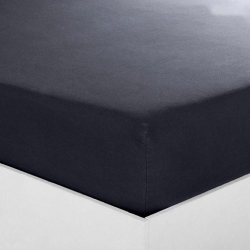 Drap housse polycoton Noir - 120 X 190 cm