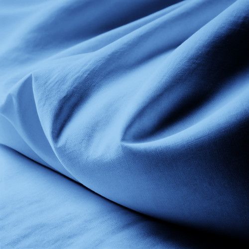 Drap Plat Coton Bleu Azur - 180 X 290 cm