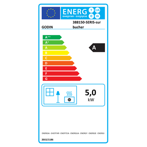 Poêle à Bois Fonte 5kw Noir - 388150peintanthracite