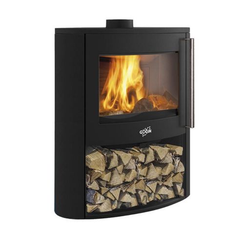 Poêle à Bois 9kw Noir - 388245peintanthracite