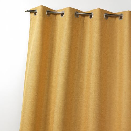 Rideau - Effet Chiné - 140x260 Cm - Jaune Ocre