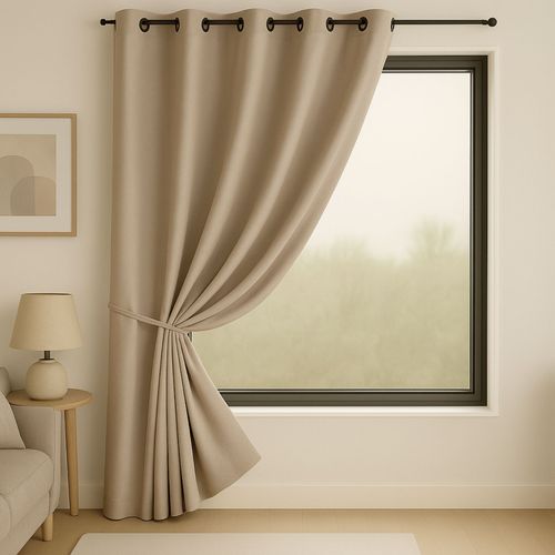 Rideau Occultant Ignifugé Non Feu M1 - 140x260 Cm - Lin