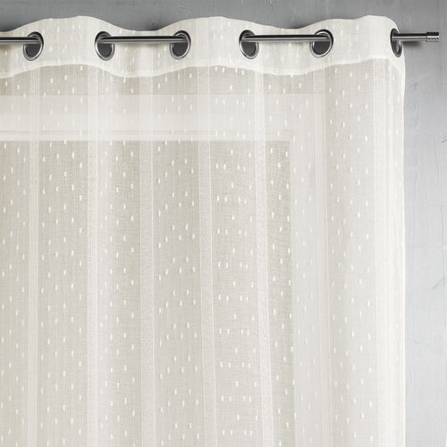 Voilage Tissé Et Fileté - 140x240 Cm - Ivoire