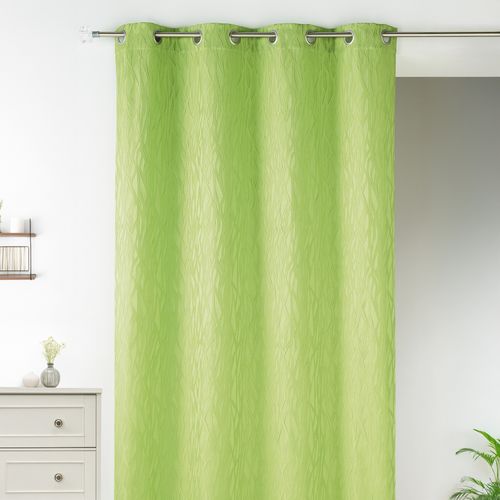 Rideau En Jacquard Fantaisie - 135x260 Cm - Vert Clair