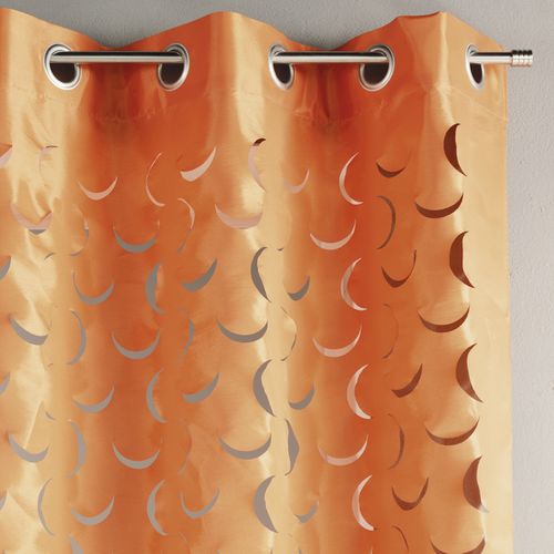 Rideau En Taffetas Léger Découpe Laser - 140x260 Cm - Cuivre