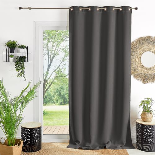 Rideau Ameublement 80% Occultant - 140x260 Cm - Gris Anthracite