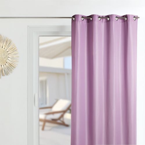 Rideau D'ameublement En Microfibre Uni - 135x250 Cm - Lilas