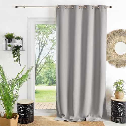 Rideau Ameublement 80% Occultant - 140x260 Cm - Argent