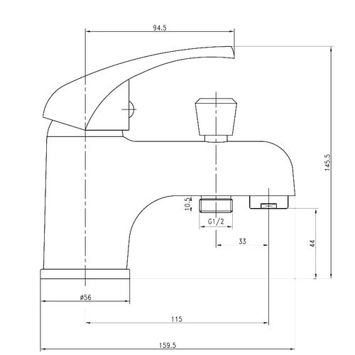 Mitigeur Bain / Douche Monotrou Nova - Garis - R01-11105cr