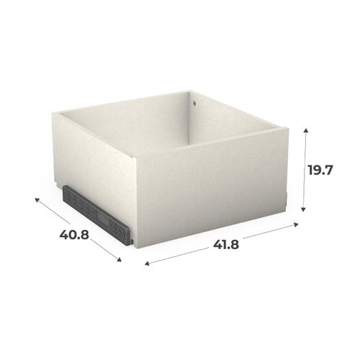 Tiroir à l'anglaise H.20 x L.45 x P.45 cm CASANE Textile