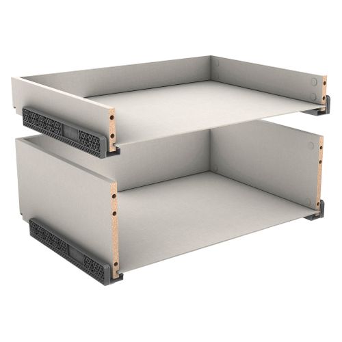 Kit 2 blocs tiroirs H.38 x L.60 x P.45 cm CASANE Textile