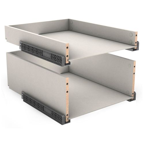 Kit 2 blocs tiroirs H.38 x L.45 x P.56 cm CASANE Textile