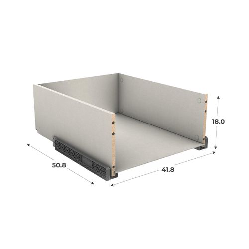 Kit bloc tiroir H.38 x L.45 x P.56 cm CASANE Textile