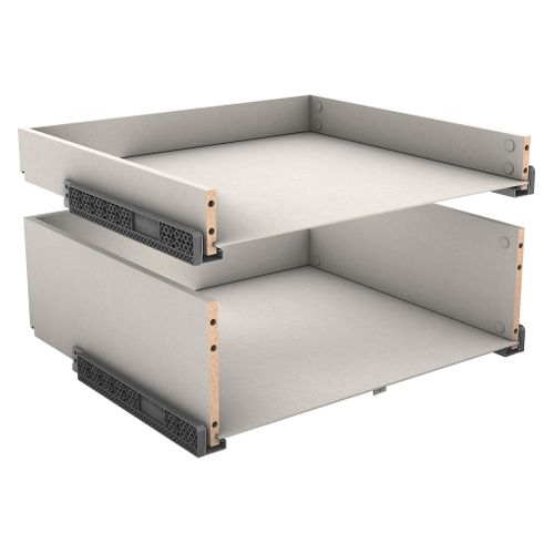 Kit 2 blocs tiroirs H.38 x L.60 x P.56 cm CASANE Textile