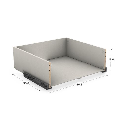 Kit bloc tiroir H.38 x L.60 x P.56 cm CASANE Textile