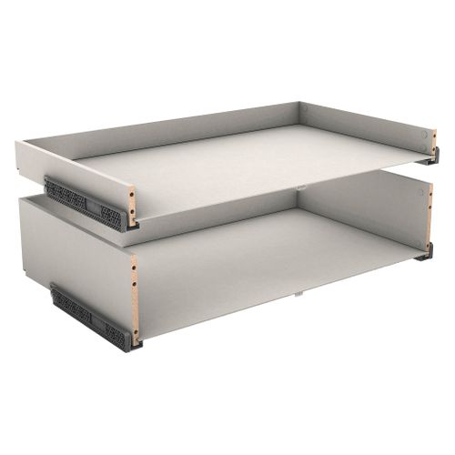 Kit 2 blocs tiroirs H.38 x L.90 x P.56 cm CASANE Textile