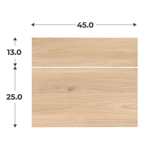 Kit 2 façades 2 tiroirs H.38 x L.45 cm CASANE imitation Chêne