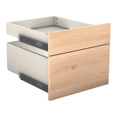 Kit 2 façades 2 tiroirs H.38 x L.45 cm CASANE imitation Chêne