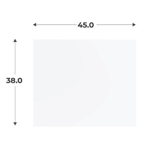 Kit façade tiroir H.38 x L.45 cm CASANE Blanc