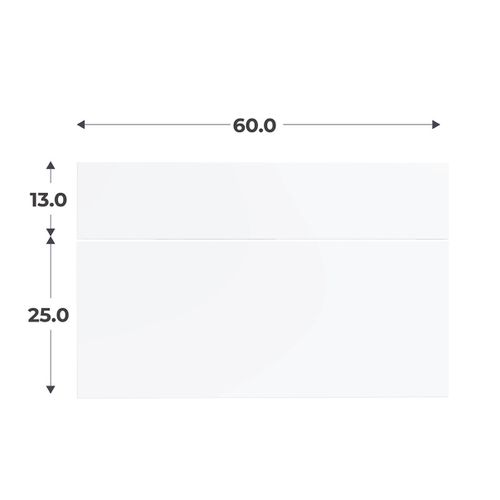 Kit 2 façades 2 tiroirs H.38 x L.60 cm CASANE Blanc