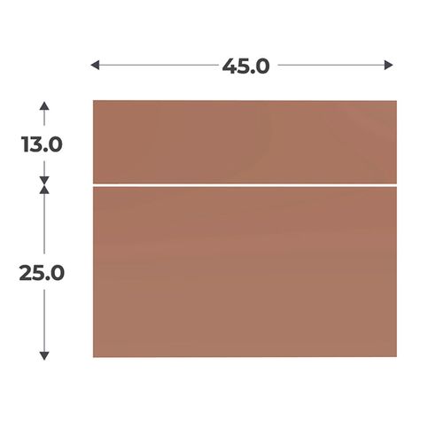 Kit 2 façades 2 tiroirs H.38 x L.45 cm CASANE Terracotta