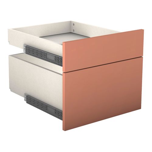Kit 2 façades 2 tiroirs H.38 x L.45 cm CASANE Terracotta