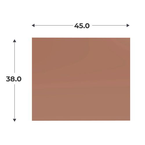 Kit façade tiroir H.38 x L.45 cm CASANE Terracotta