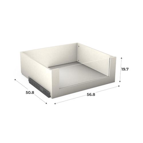 Tiroir vitre L.60 x P.56 cm CASANE Textile