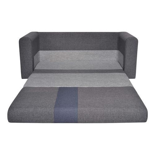 Canapé convertible 2 places BRAVO gris/bleu