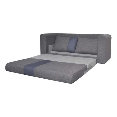 Canapé convertible 2 places BRAVO gris/bleu