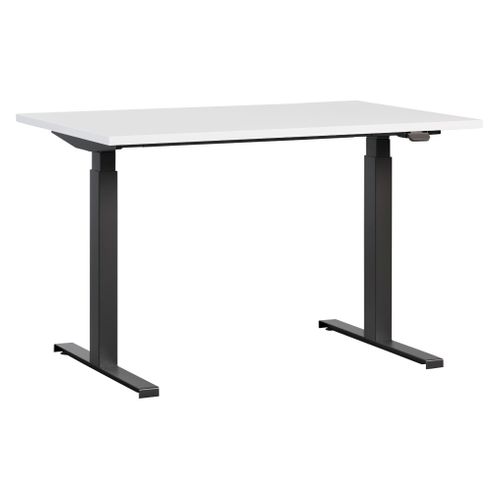 Bureau assis debout électrique FLEX PRO L.120-P.80 cm blanc / noir