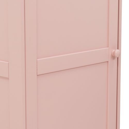 Armoire enfant en pin TRACY rose