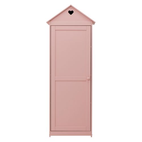Armoire enfant en pin TRACY rose