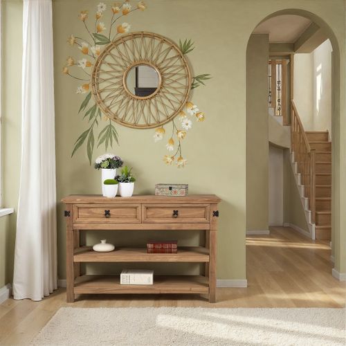 Console EL PATIO en pin massif finition cirée