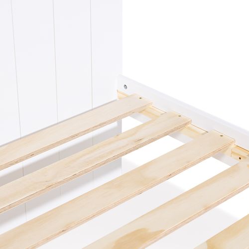 Lit 90x190 cm avec rangements ROMEO Blanc