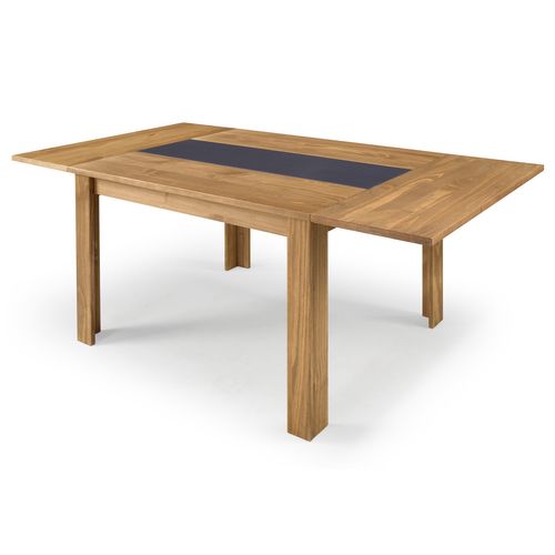 Table L. 120/200 + Allonge TARA Imitation chêne / Anthracite