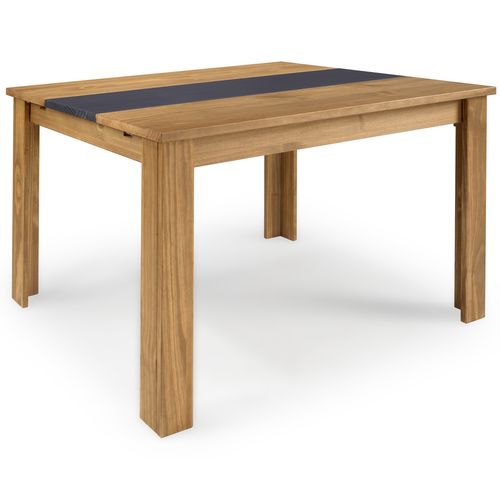 Table L. 120/200 + Allonge TARA Imitation chêne / Anthracite