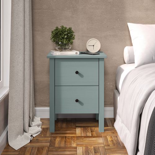 Chevet 2 tiroirs H.60 cm MARGOT Céladon