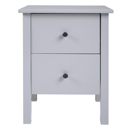 Chevet 2 tiroirs H.60 cm MARGOT Gris