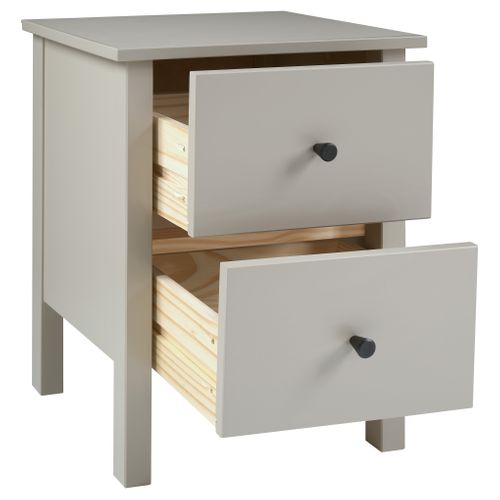 Chevet 2 tiroirs H.60 cm MARGOT Taupe