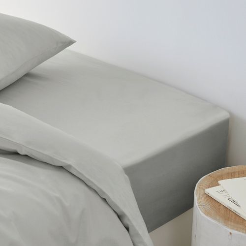 Drap Housse Coton Bio Vert D'eau 160 X 200 Cm Vert Clair