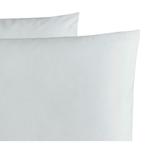 Lot De 2 Taies D'oreiller Coton Bio Vert D'eau 50 X 70 Cm Vert Clair