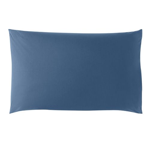 Taie D'oreiller Studio Coton Bleu 50 X 75 Cm Bleu