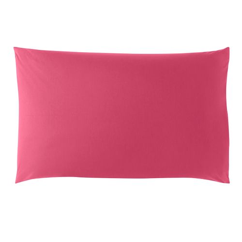 Taie D'oreiller Studio Coton Fuchsia 50 X 75 Cm Rose